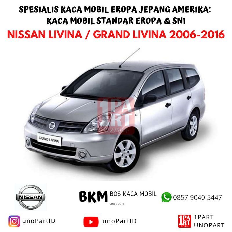 Kaca Belakang Nissan Grand Livina 2013- (lubang) by XYG Glass - foto 3