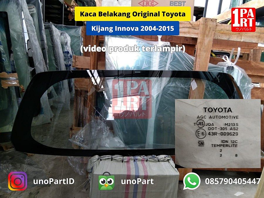 Kaca Belakang Original Toyota Genuine Kijang Innova 2004-2015 unoPart - foto 4