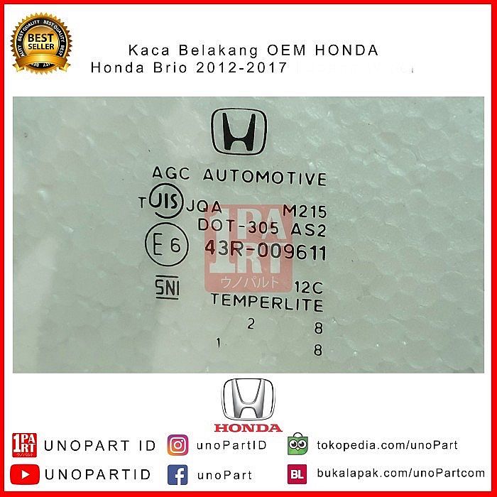 Kaca Belakang Tanpa Lubang Wiper Honda Brio 2012-2017 OEM - foto 4