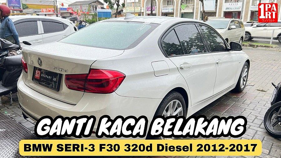Kaca Belakang Tempered Mobil BMW Seri 3 F30 F35 2013-2019 with Heater - foto 4