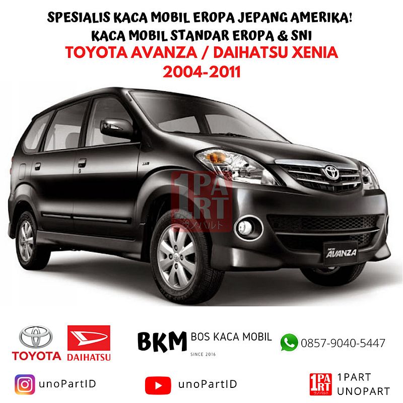 Kaca Belakang Toyota Avanza & Daihatsu Xenia 2004-2011 Gen 1 XYG Glass - foto 4