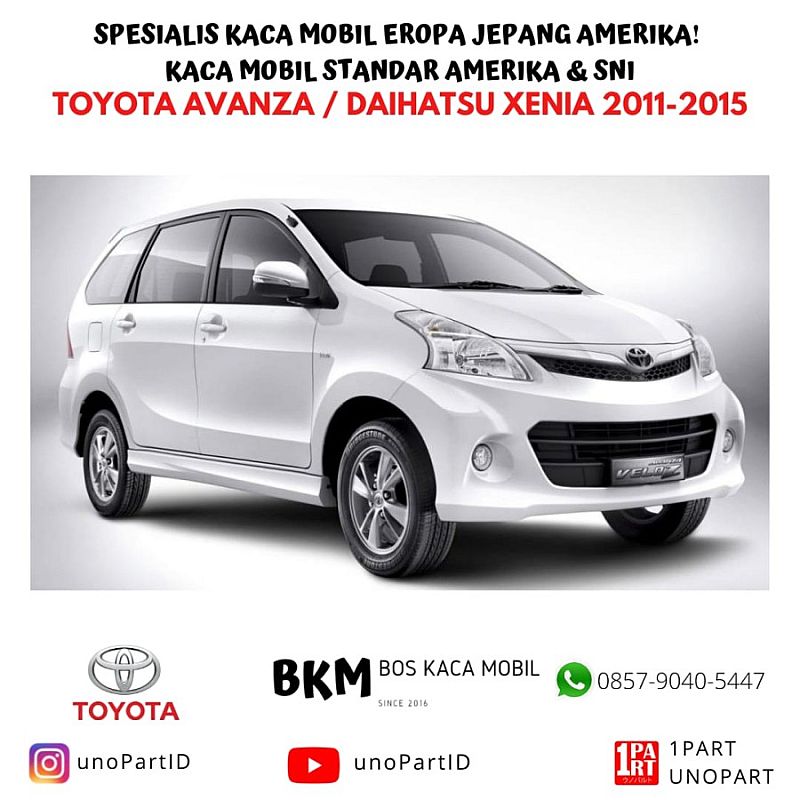 Kaca Belakang Toyota Avanza & Daihatsu Xenia 2011-2015 Gen 2 XYG Glass - foto 4