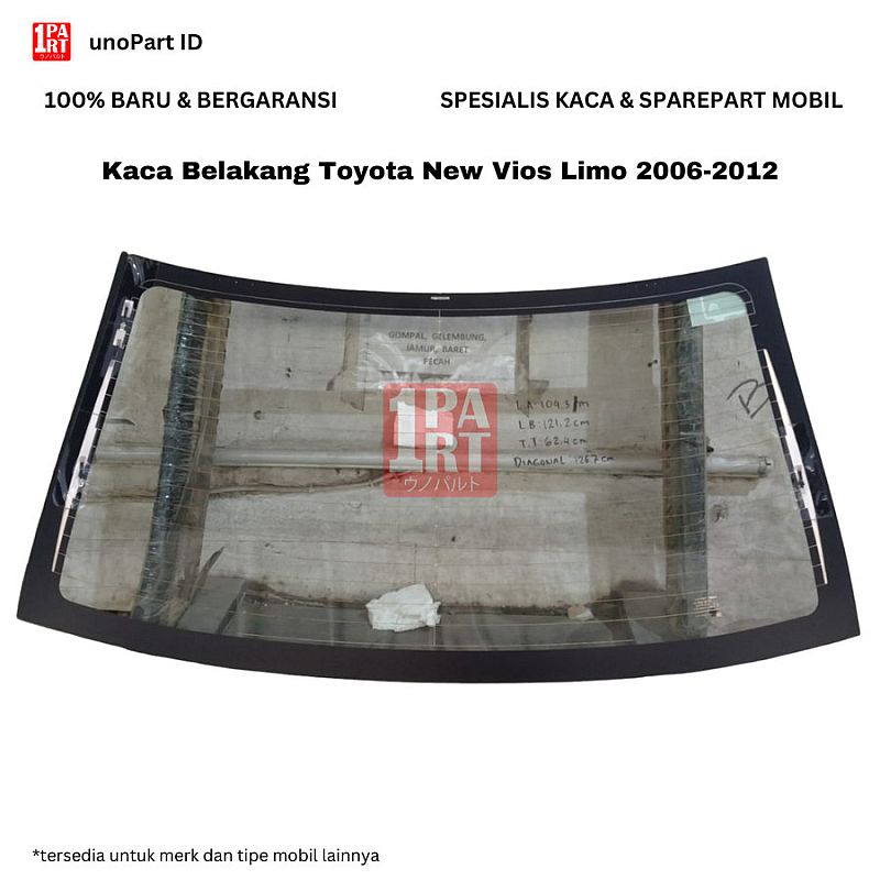 Kaca Belakang Toyota New Vios 07-13 XP90 2nd Gen SNI DOT Heater Antena - foto 3