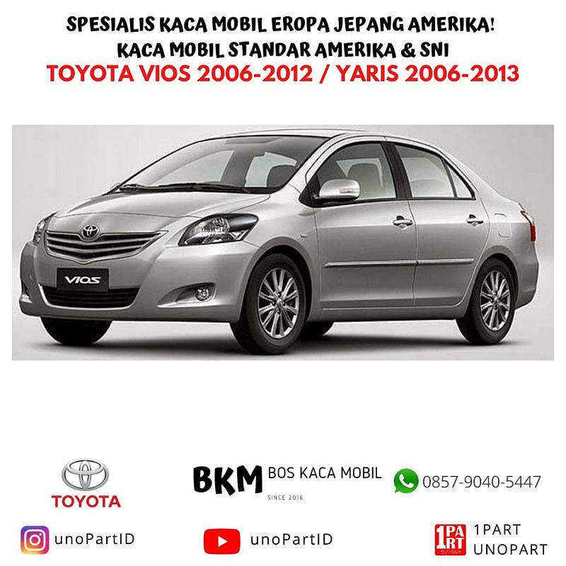 Kaca Belakang Toyota Vios Limo 2003-2006 XYG Glass Menerima Pemasangan - foto 2
