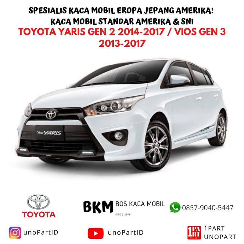 Kaca Belakang Toyota Vios Limo 2013- XYG Glass - foto 2