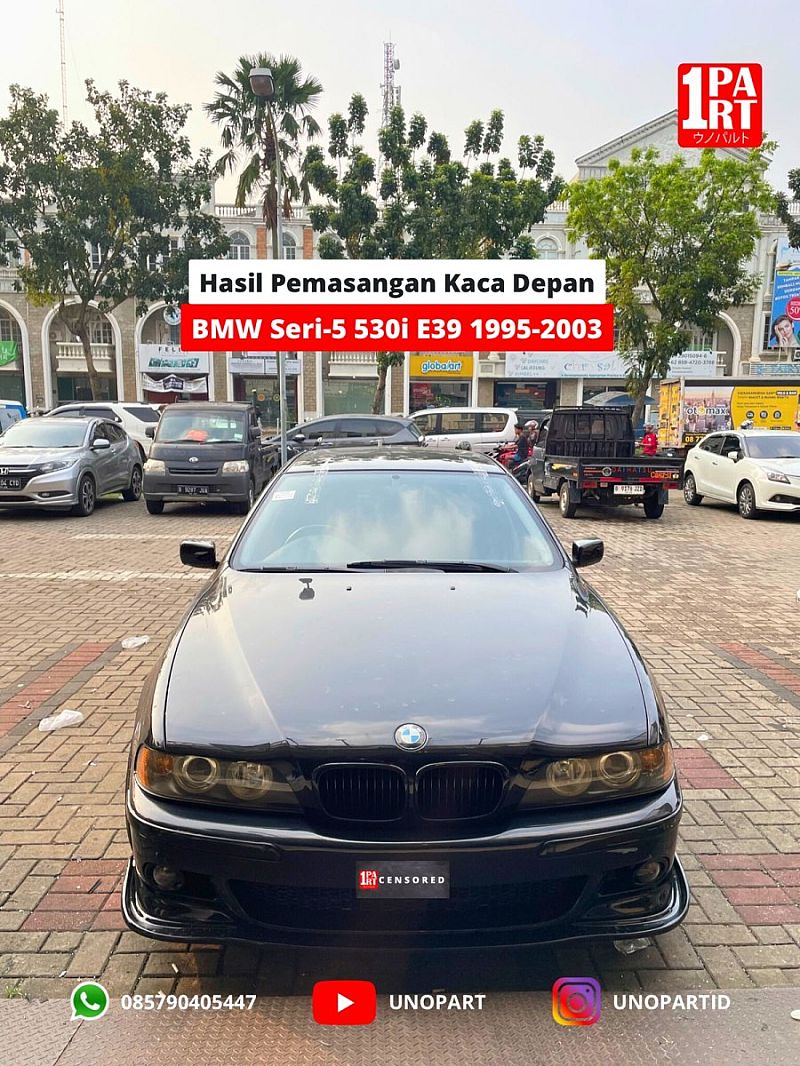 Kaca Depan 3 Lapis BMW Seri 5 E39 95-03 SNI DOT459 USA E4 Europe - foto 2