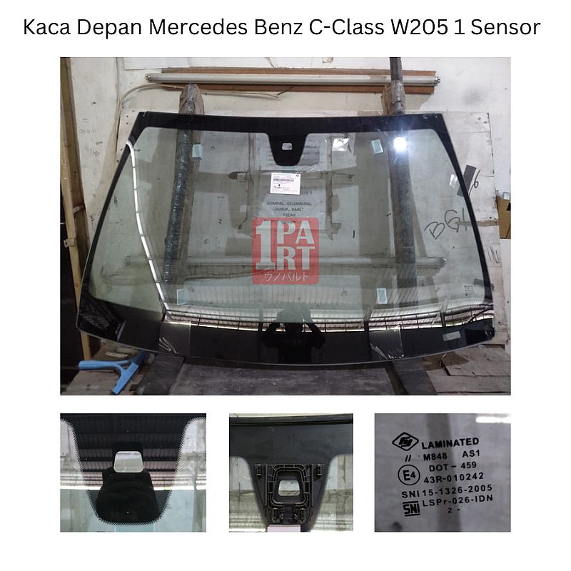 Kaca Depan 3 Lapis Mercedes-Benz C-Class 2014-UP W205 Standar EROPA - foto 2
