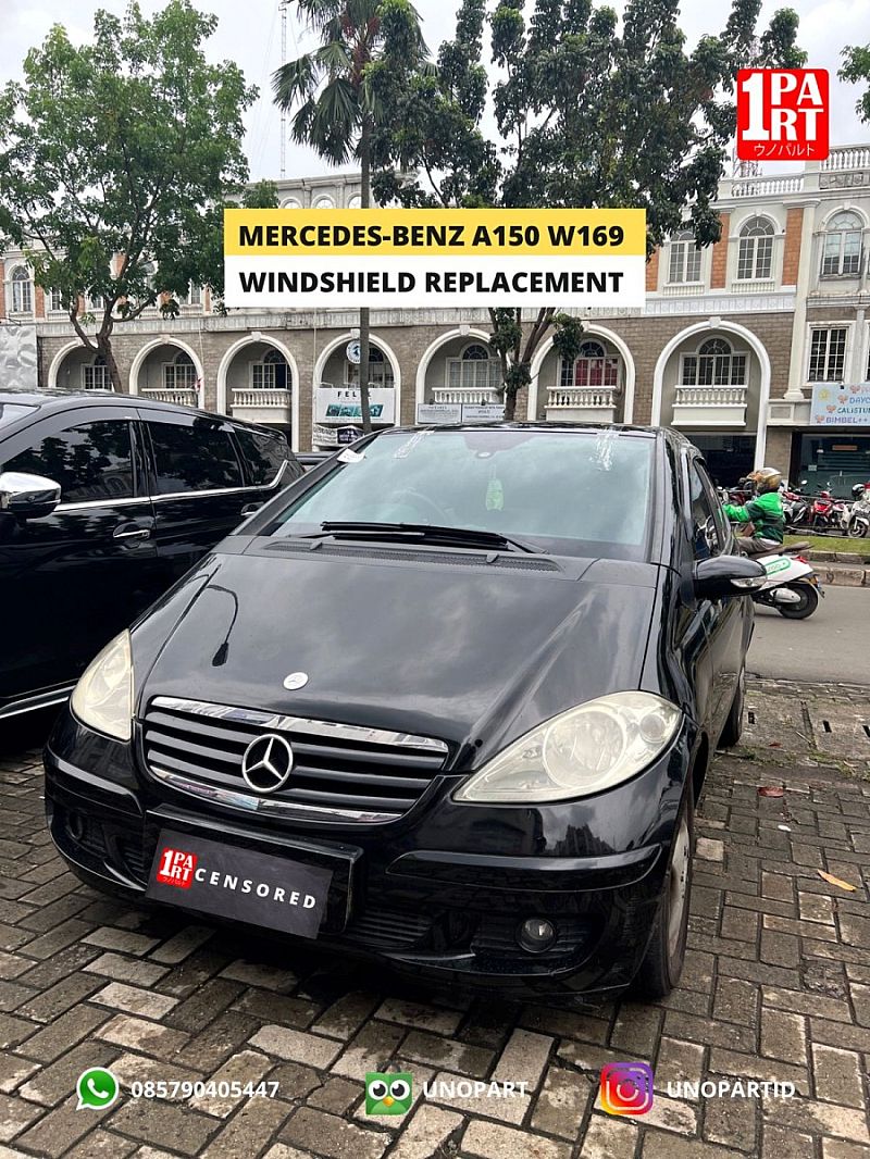 Kaca Depan 3 Lapis Mercy Mercedes Benz A150 A170 A200 05-12 W169 RS - foto 4