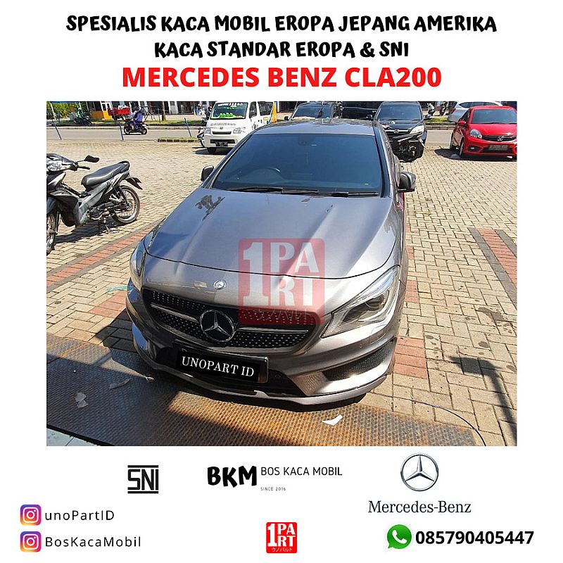 Kaca Depan 3 Lapis Mercy Mercedes Benz CLA200 W117 Terima Pemasangan - foto 5