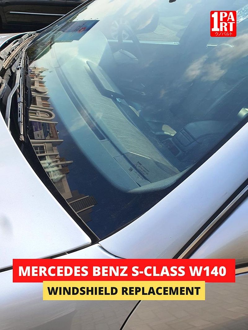 Kaca Depan 3 Lapis Mercy Mercedes Benz S Class W140 Non Sensor - foto 2