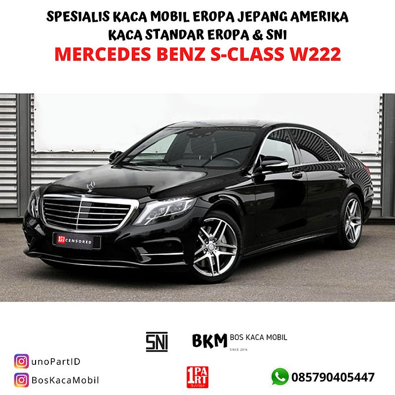 Kaca Depan 3 Lapis Mercy Mercedes Benz S Class W222 13-20 3 Sensor - foto 3