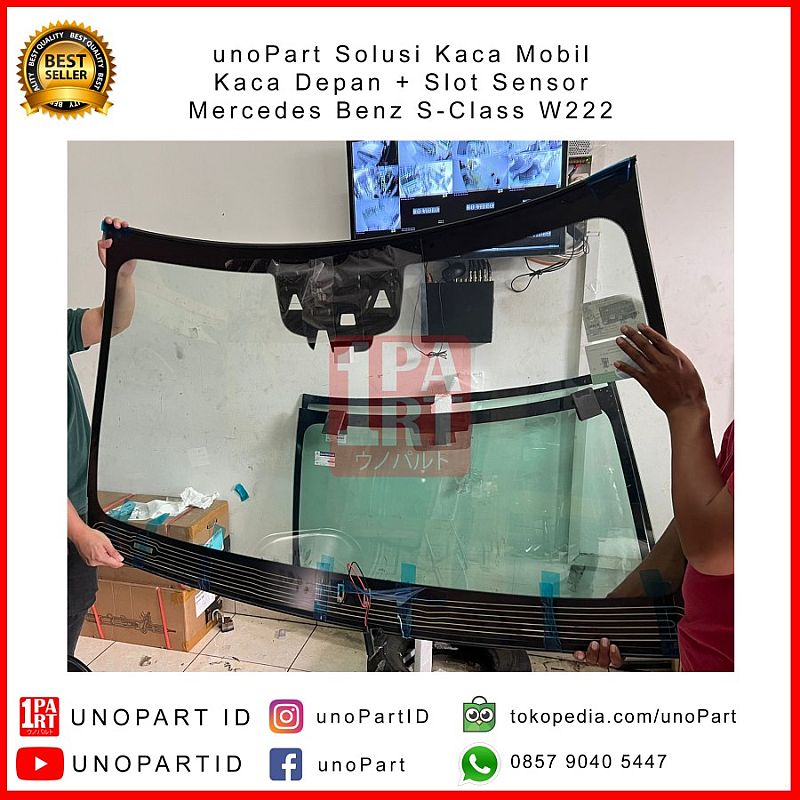 Kaca Depan 3 Lapis Mercy Mercedes Benz S Class W222 13-20 3 Sensor - foto 2