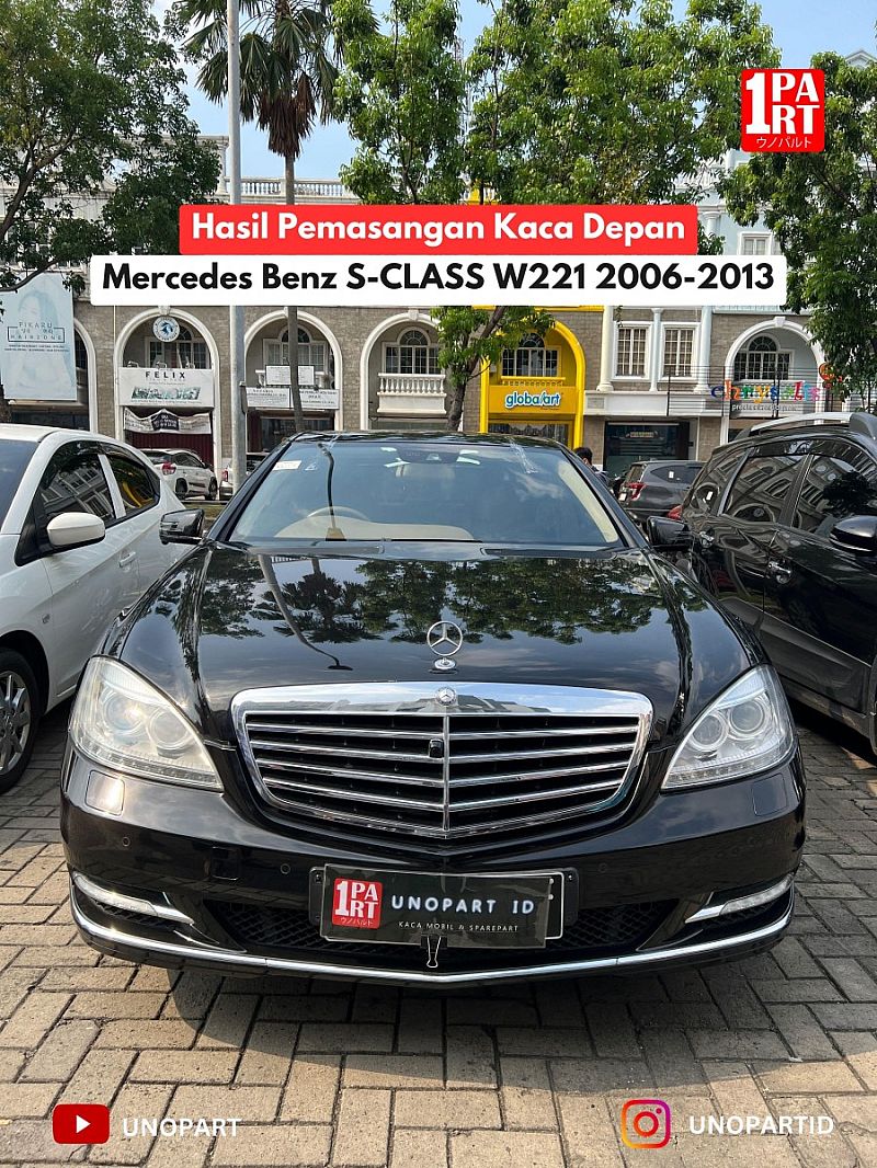 Kaca Depan 3 Lapis Mercy Mercedes Benz S-Class S350 W221 2006-2013 - foto 5