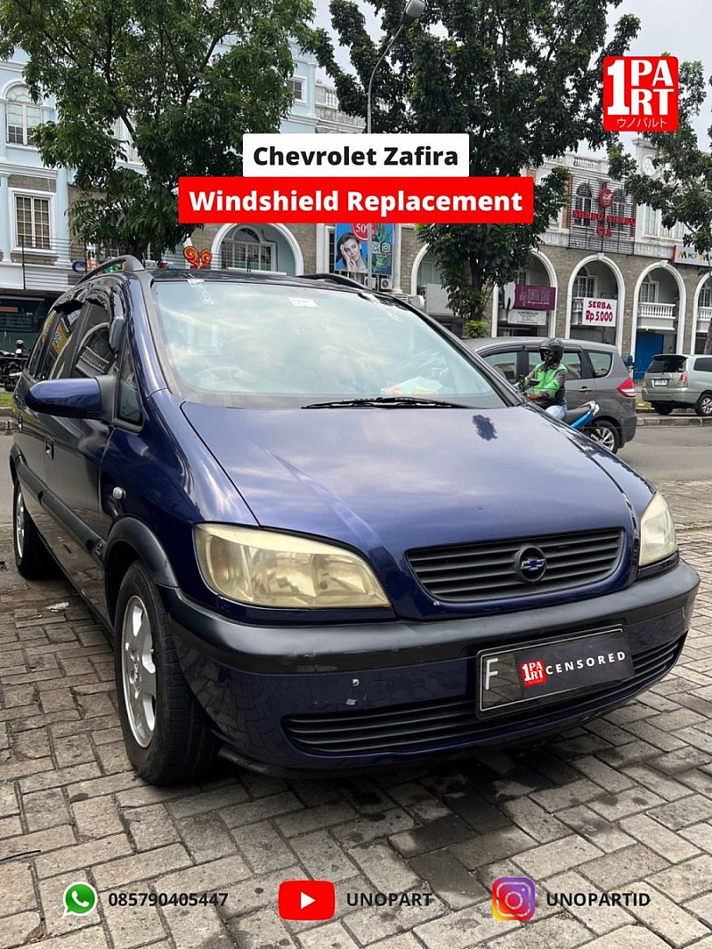 Kaca Depan 3 Lapis Mobil Chevrolet Zafira 1999-2005 Terima Pemasangan - foto 2