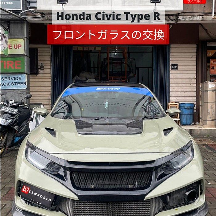 Kaca Depan 3 Lapis Mobil Honda All New Civic Turbo 2016- Rain Sensor - foto 2