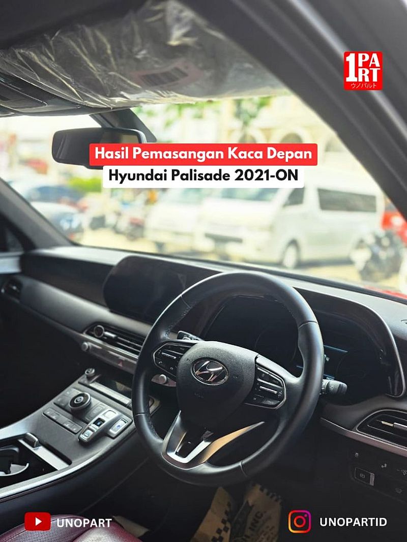 Kaca Depan 3 Lapis Mobil Hyundai Palisade SNI DOT Amerika E4 Eropa Terima Pemasangan by unoPart ID - foto 2