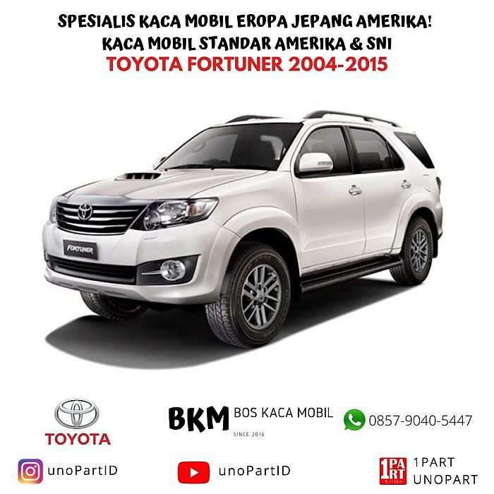 Kaca Depan 3 Lapis Mobil Toyota Fortuner 2005-2015 SNI Mulia Glass + Pemasangan - foto 4