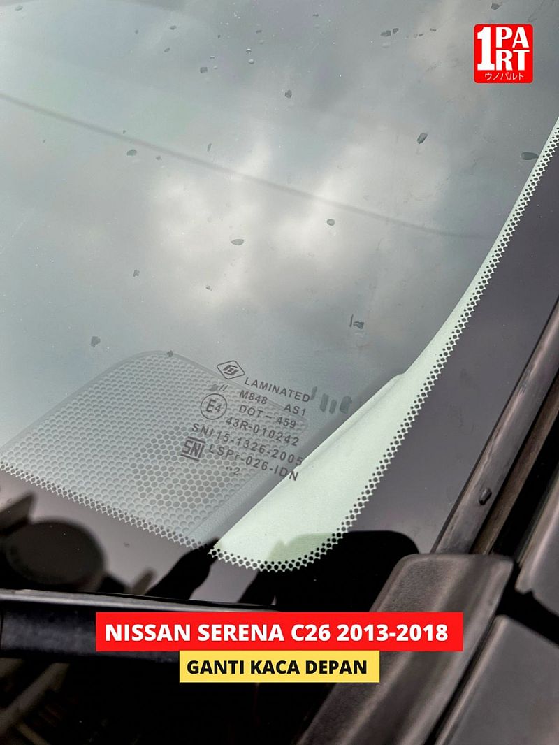 Kaca Depan 3 Lapis Nissan Serena 2013-2018 C26 SNI & DOT459 USA - foto 4