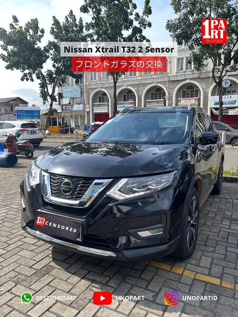 Kaca Depan 3 Lapis Nissan X-Trail 2013- T32 2 Sensor SNI DOT E4 - foto 3