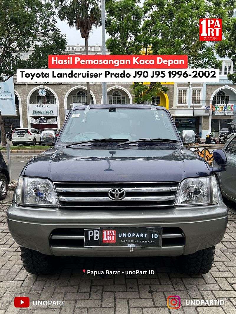 Kaca Depan 3 Lapis Toyota Land Cruiser Prado 06-02 FJ90 Dengan list - foto 4