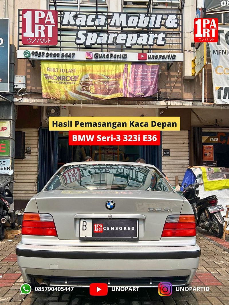 Kaca Depan Asahimas AGC BMW Seri 3 E36 Menerima Pemasangan by unoPart - foto 3