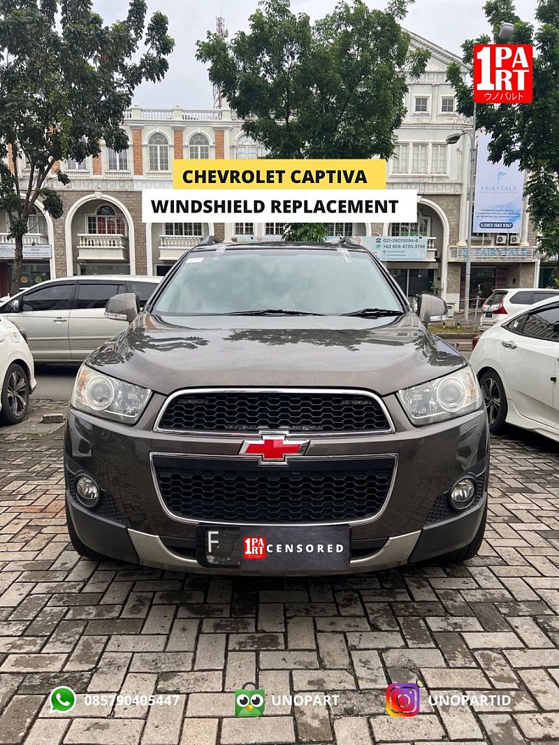Kaca Depan Asahimas AGC Chevrolet Captiva by unoPart Terima Pemasangan - foto 2