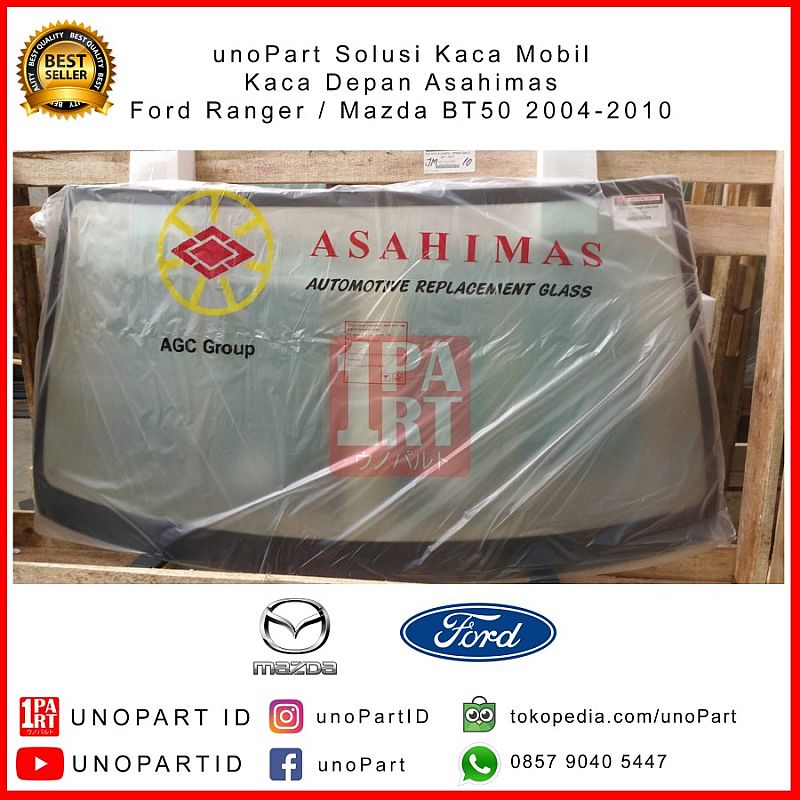Kaca Depan Asahimas AGC Ford Ranger & Everest 2004- by unoPart - foto 4