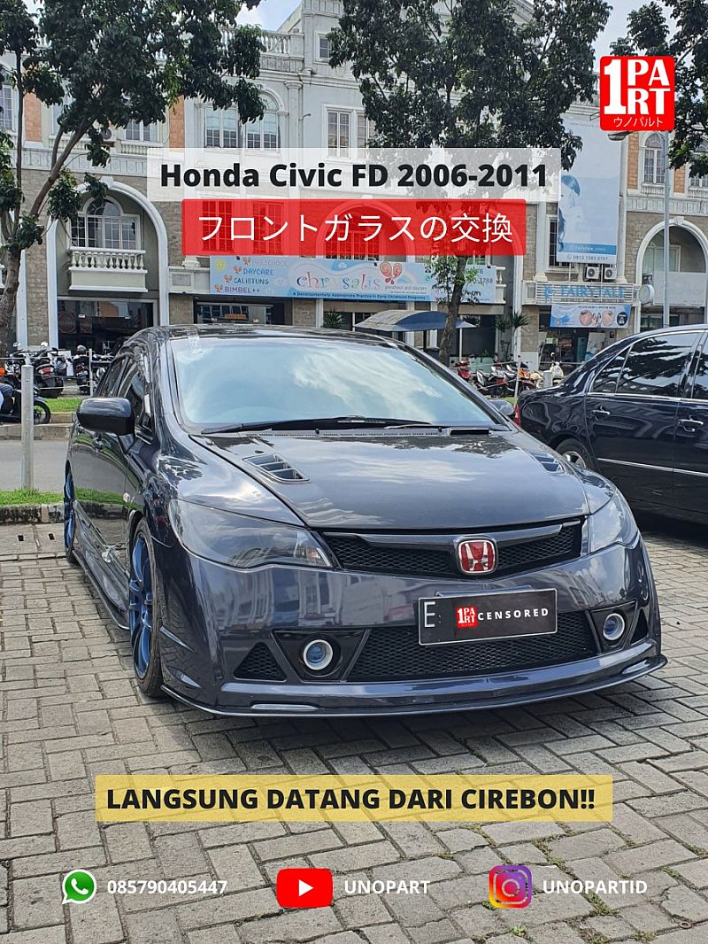 Kaca Depan Asahimas AGC Honda Civic 2005-2011 by unoPart - foto 2
