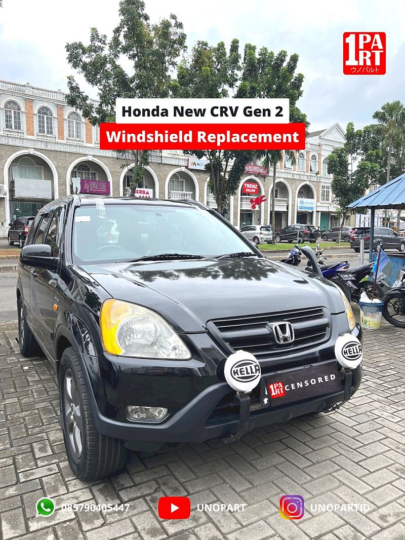 Kaca Depan Asahimas AGC Honda CRV Gen 2 2003-2006 Oval by unoPart - foto 2