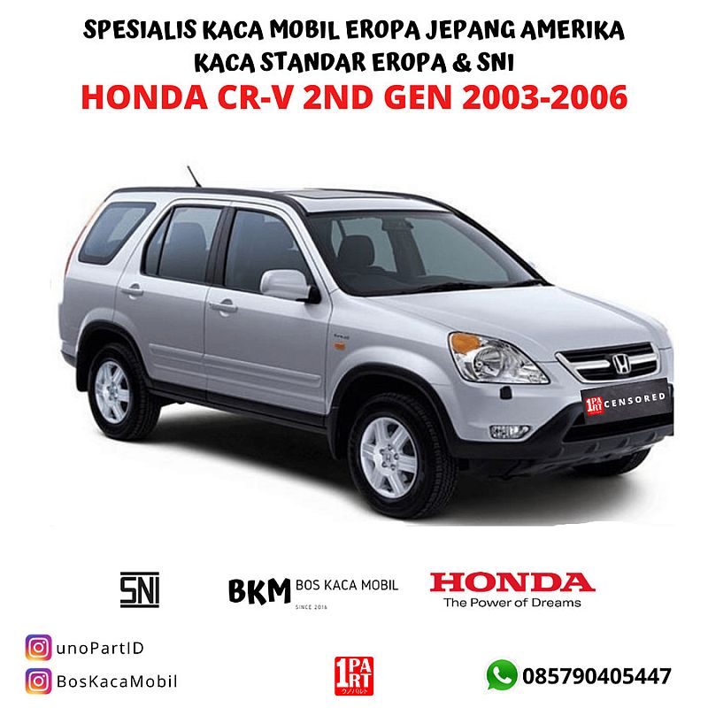 Kaca Depan Asahimas AGC Honda CRV Gen 2 2003-2006 Oval by unoPart - foto 3