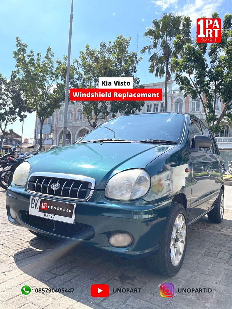 Kaca Depan Asahimas AGC Kia Visto by unoPart Terima Pemasangan - foto 4