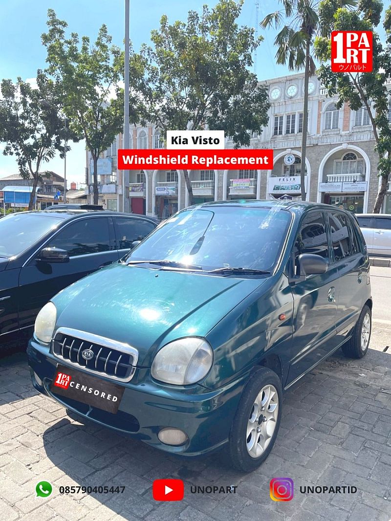 Kaca Depan Asahimas AGC Kia Visto by unoPart Terima Pemasangan - foto 3