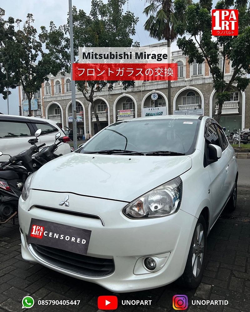 Kaca Depan Asahimas AGC Mitsubishi Mirage by unoPart - foto 5