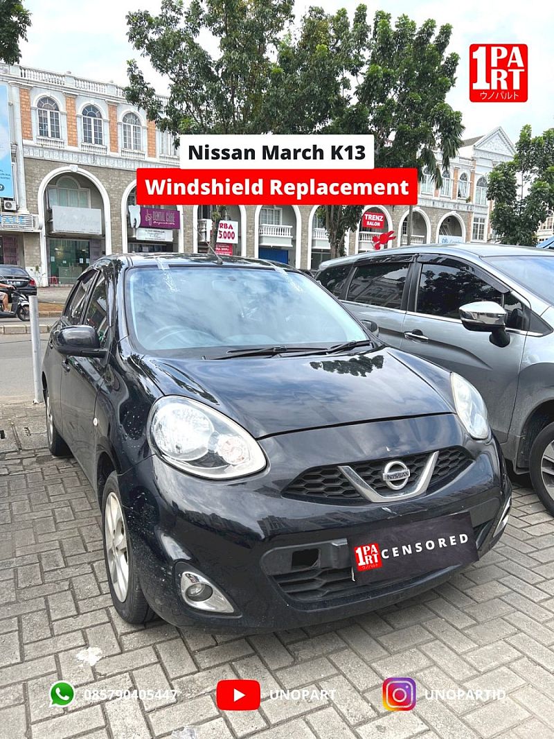 Kaca Depan Asahimas AGC Nissan March by unoPart - foto 4