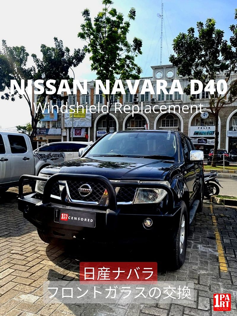 Kaca Depan Asahimas AGC Nissan Navara D40 by unoPart Terima Pasang - foto 2
