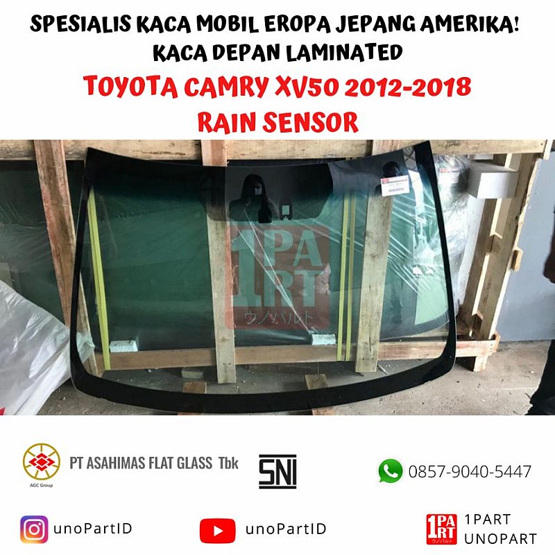Kaca Depan Asahimas AGC Toyota Camry 2012-2018 RS by unoPart - foto 2