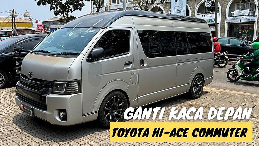 Kaca Depan Asahimas AGC Toyota Hiace 2004-2018 Menerima Pemasangan - foto 3