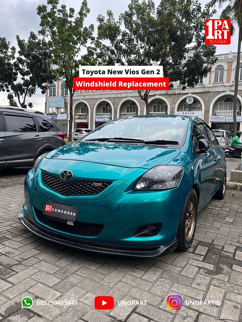 Kaca Depan Asahimas AGC Toyota Vios / Limo Gen 2 2007-2012 by unoPart - foto 5