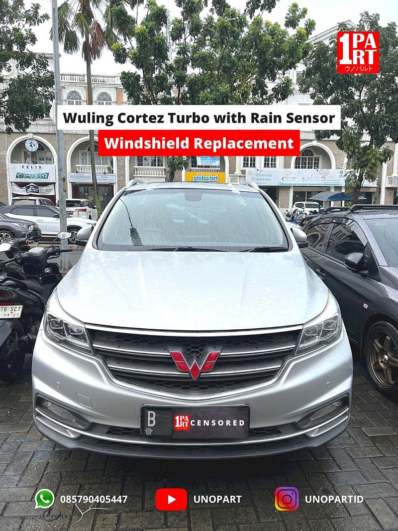 Kaca Depan Asahimas AGC Wuling Cortez by unoPart Bos Kaca Mobil - foto 5