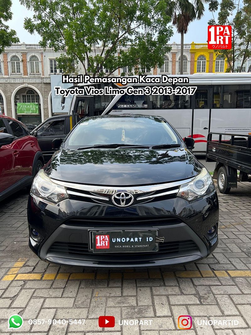 Kaca Depan Asahimas Toyota Vios Gen 3 2013-2017 & Yaris Lele 2014-2017 - foto 5