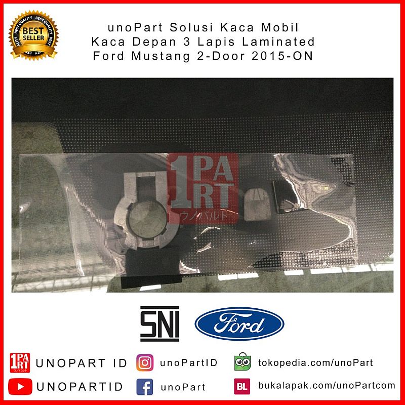 Kaca Depan Ford Mustang 2-Door Coupe 2015-ON by unoPart Terima Pasang - foto 3