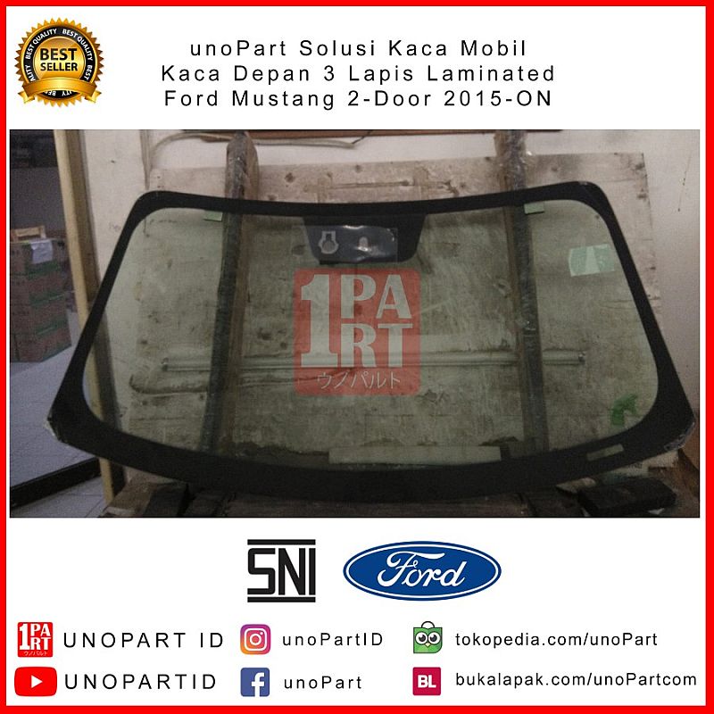 Kaca Depan Ford Mustang 2-Door Coupe 2015-ON by unoPart Terima Pasang - foto 2