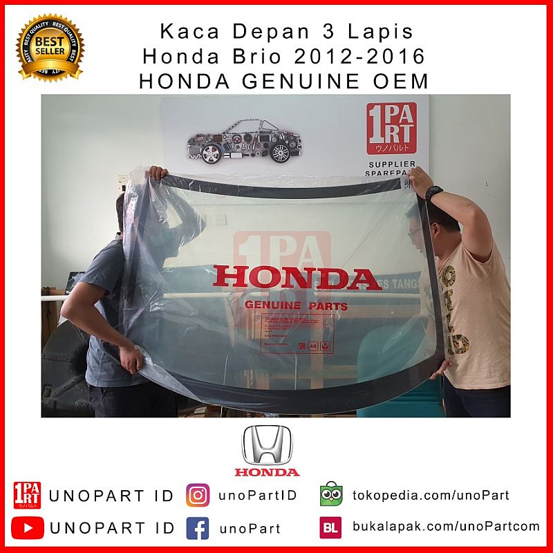 Kaca Depan Honda Brio 2012-2016 OEM Original Terima Pemasangan - foto 4