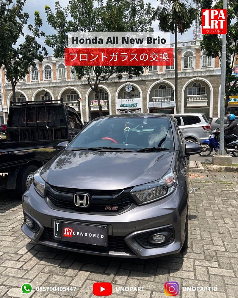 Kaca Depan Honda New Brio 2017-ON OEM Original Terima Pemasangan - foto 3