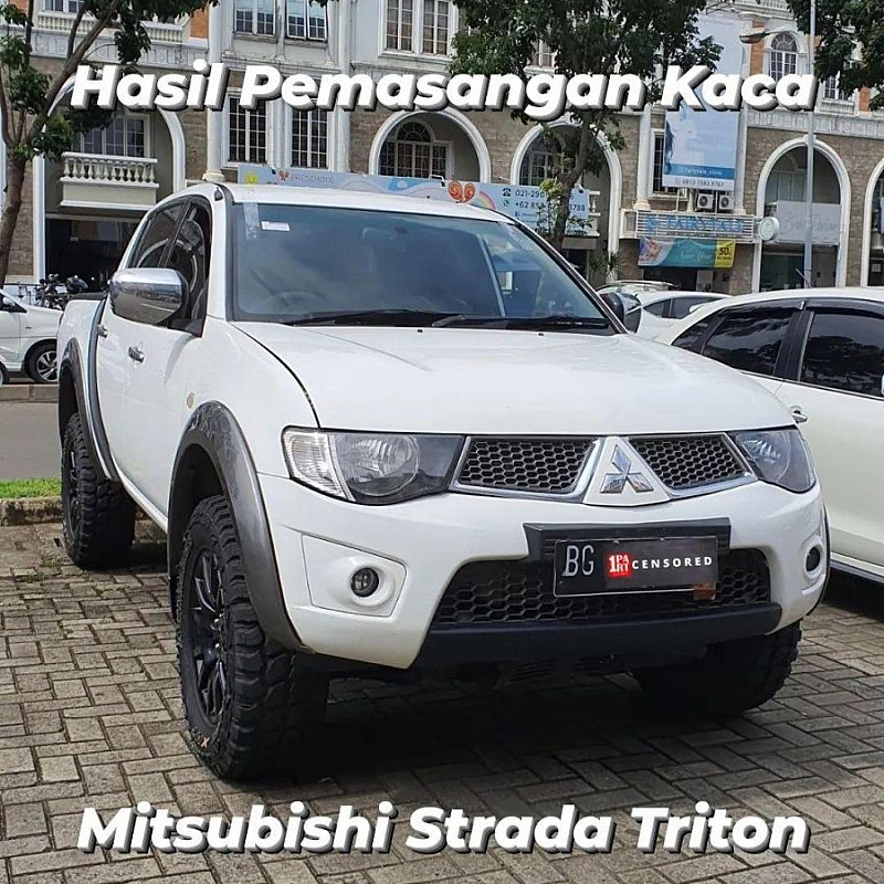 Kaca Depan Laminated Triton 08-15 Mulia Glass Terima Pemasangan - foto 2
