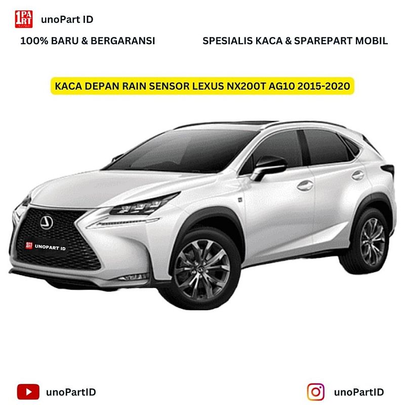Kaca Depan Lexus NX200T AG10 2015-2020 Rain Sensor Terima Pemasangan - foto 3