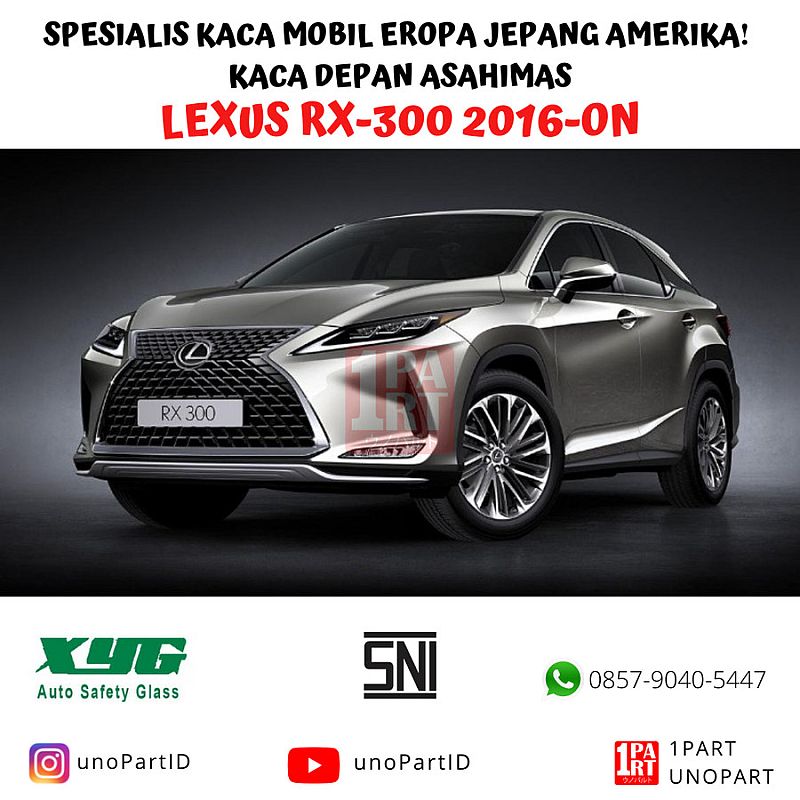 Kaca Depan Lexus RX-300 RX 300 2016-ON XYGlass Terima Pemasangan - foto 3