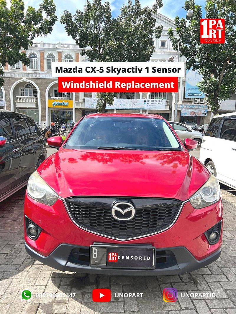 Kaca Depan Mazda CX5 2012-2017 1 Rain Sensor Kiri + List Kaca - foto 4