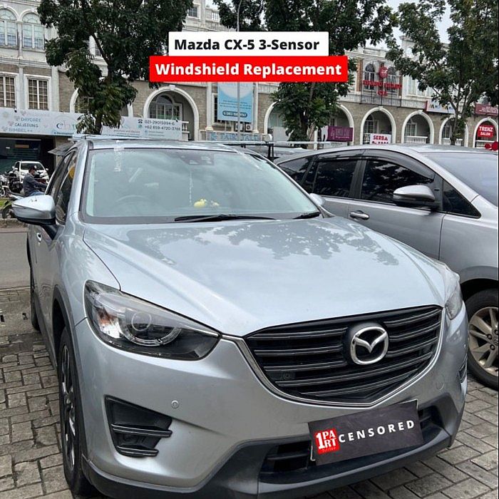 Kaca Depan Mazda CX5 Facelift 2014-2017 3 Sensor + List Skyactiv - foto 3