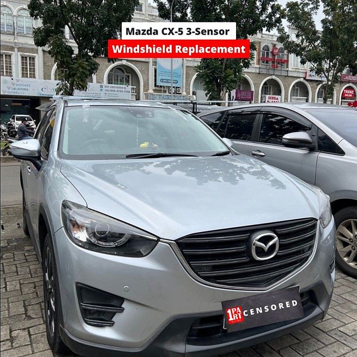 Kaca Depan Mazda CX5 Facelift 2014-2017 3 Sensor + List Skyactiv - foto 4